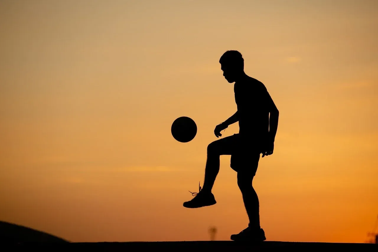 Action sportive sur le terrain
